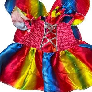 Build a Bear Rainbow Dress and Wings Outfit